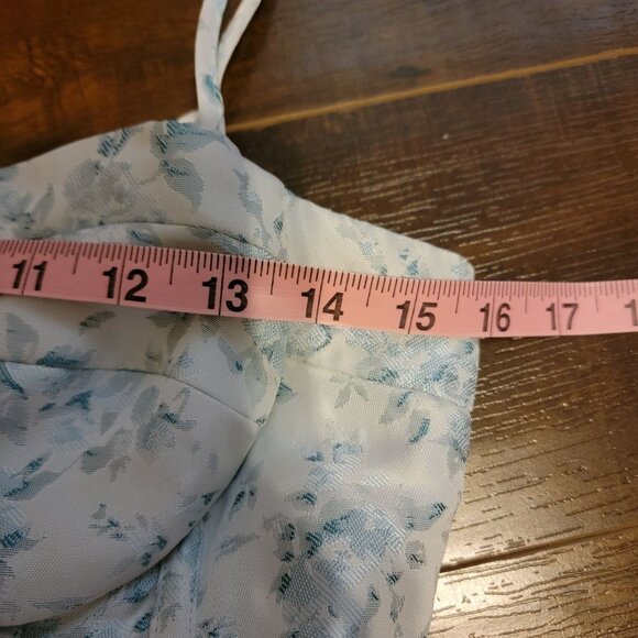 Maison Amory The Windsor Maxi Dress Womens L Blue Whimsical Elegant Enchanting - Picture 8 of 12